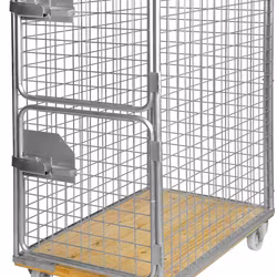 Rullcontainer träbotten, 1200x750x1700mm, 800kg, KM80