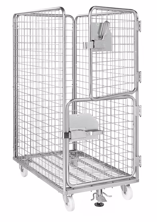 Rullcontainer 4 sidor, 1200x750x1695mm, 800kg,  KM80-S