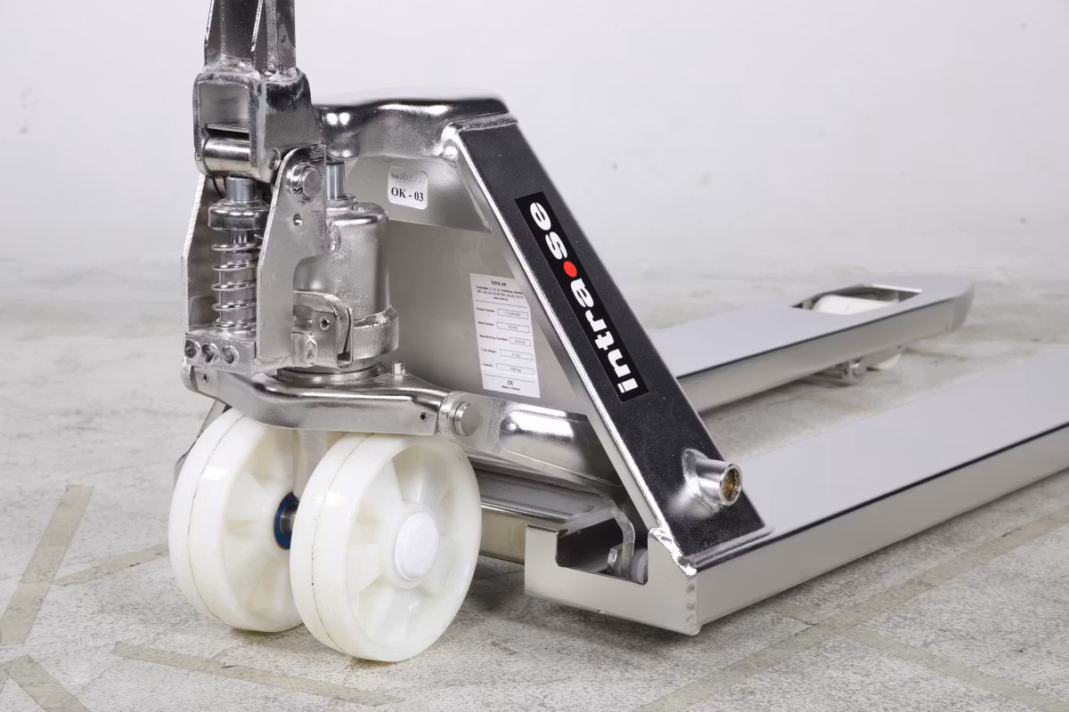 Handtruck 2500 kg, 1150 mm singel, nylon, Rostfri 304, 1125041695