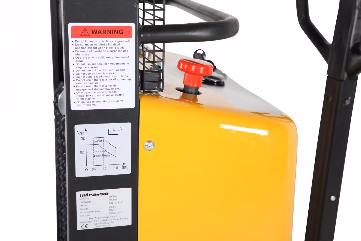 Staplare elektrisk, PL 800 ST-EL, 800mm, 1000kg, 1841043085