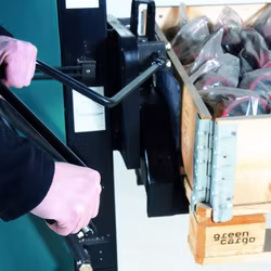 Elektrisk ergonomisk staplare, 540 x 1150 mm, tiltbar, 1841045511