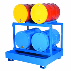 Uppsamlingskärl för 4 fat liggandes, 440 liter, 2311021022