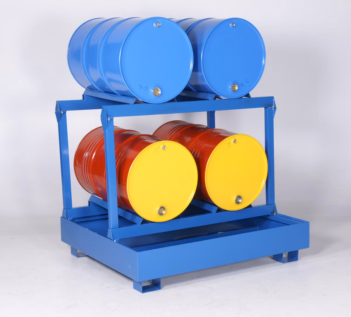 Uppsamlingskärl för 4 fat liggandes, 440 liter, 2311021022