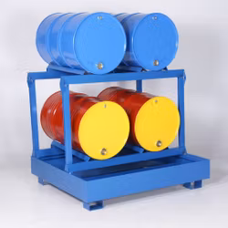 Uppsamlingskärl för 4 fat liggandes, 440 liter, 2311021022