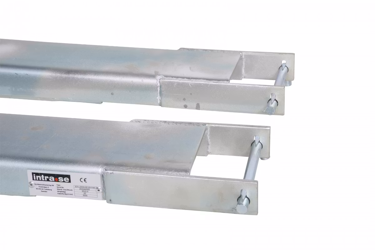 Förlängningsgafflar galvaniserad stål, 2000 mm, 2500 kg, 2520032216