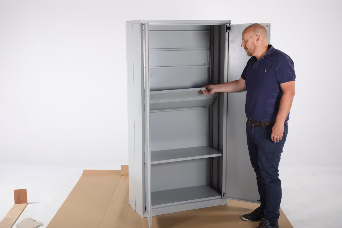 Hopfällbart skåp, 1800x900x400mm, blå, 4010571652