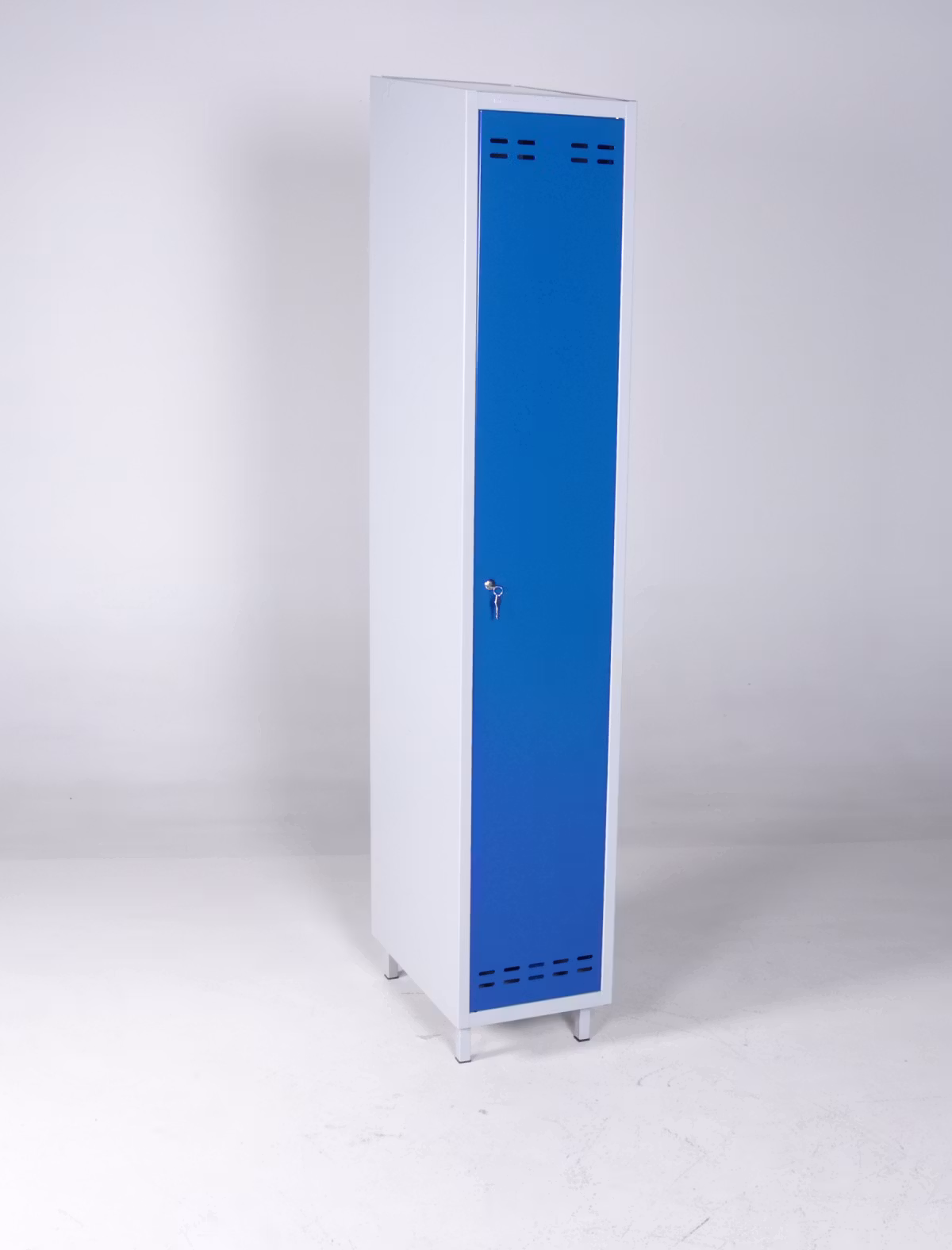 Klädskåp blå / grå, en dörr, 4011071310