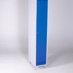 Klädskåp blå / grå, en dörr, 4011071310