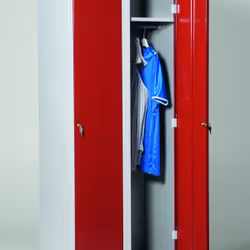 Klädskåp blå / grå, 2 dörrar, 4011071320