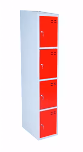 Förvaringsskåp, röd / grå 4-fack, 4011071342