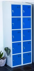 Förvaringsskåp, blå / grå 10-fack, 4011071351