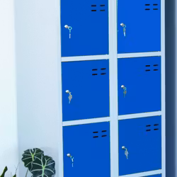 Förvaringsskåp, blå / grå 10-fack, 4011071351