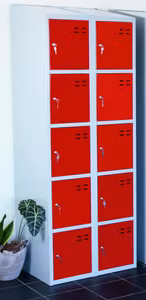 Förvaringsskåp, blå / grå 10-fack, 4011071353