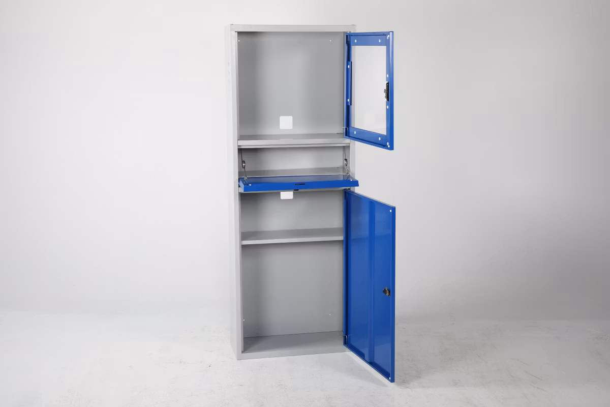 Dataskåp Flat Screen, blå / grå, 4031071152