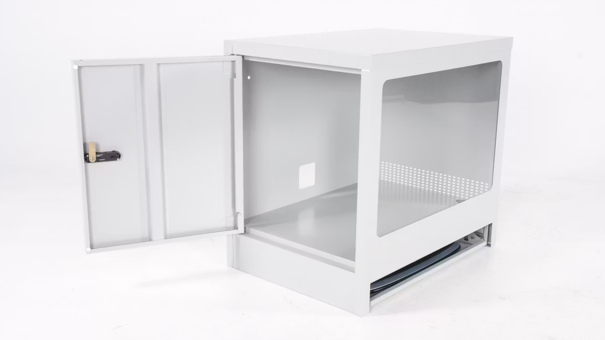 Halvt datorskåp, grå, 4031071156