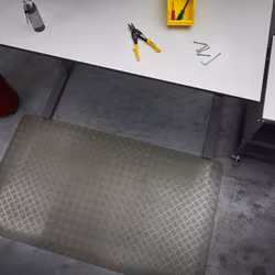 Arbetsplatsmatta Senso Dial,  bredd 70 cm, grå, hel rulle 10 m