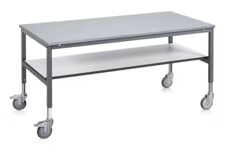 Arbetsbord LD Mobilt 2000x800 mm, plåt, 1-891-0