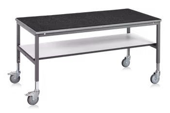 Arbetsbord LD Mobilt 2000x800 mm, plåt, 1-891-0