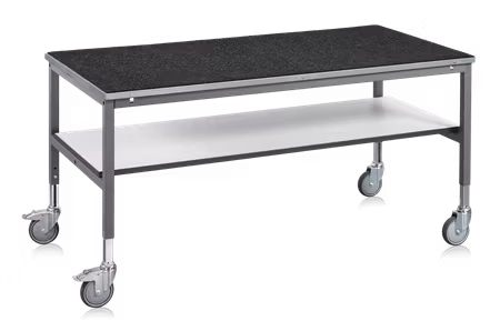 Arbetsbord LD Mobilt 2000x800 mm, plåt, 1-891-0