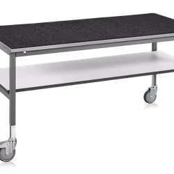 Arbetsbord LD Mobilt 2000x800 mm, plåt, 1-891-0