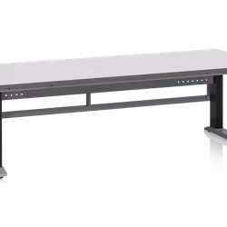 Arbetsbord 4 pelare 2000x800 grå laminat, 11-280-100