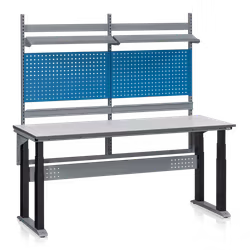 Arbetsbord 4 pelare W280, 2000x800 mm komplett A, 11-280-110