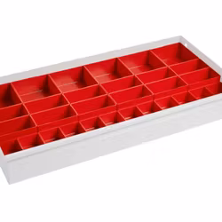 Lådinredning 900x450x100 mm plastlådor Mix 1, 3-330-0