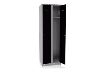 Klädskåp 2 dörrar bredd 600 mm svart, 616102-107