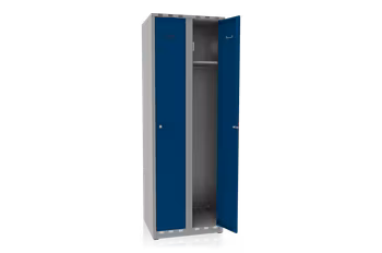 Klädskåp 2 dörrar bredd 600 mm blå, 616102-131