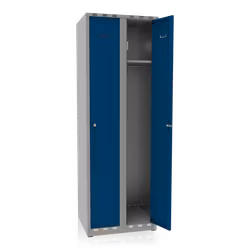 Klädskåp 2 dörrar bredd 600 mm blå, 616102-131