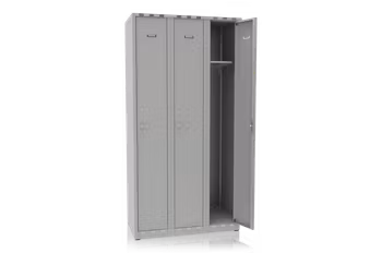 Klädskåp 3 dörrar bredd 900 mm grå, 616103-135