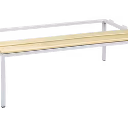 Sittbänk till klädskåp bredd 1200 grå, 616113-135