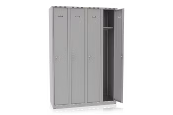 Klädskåp 4 dörrar bredd 1200 mm grå, 616104-135