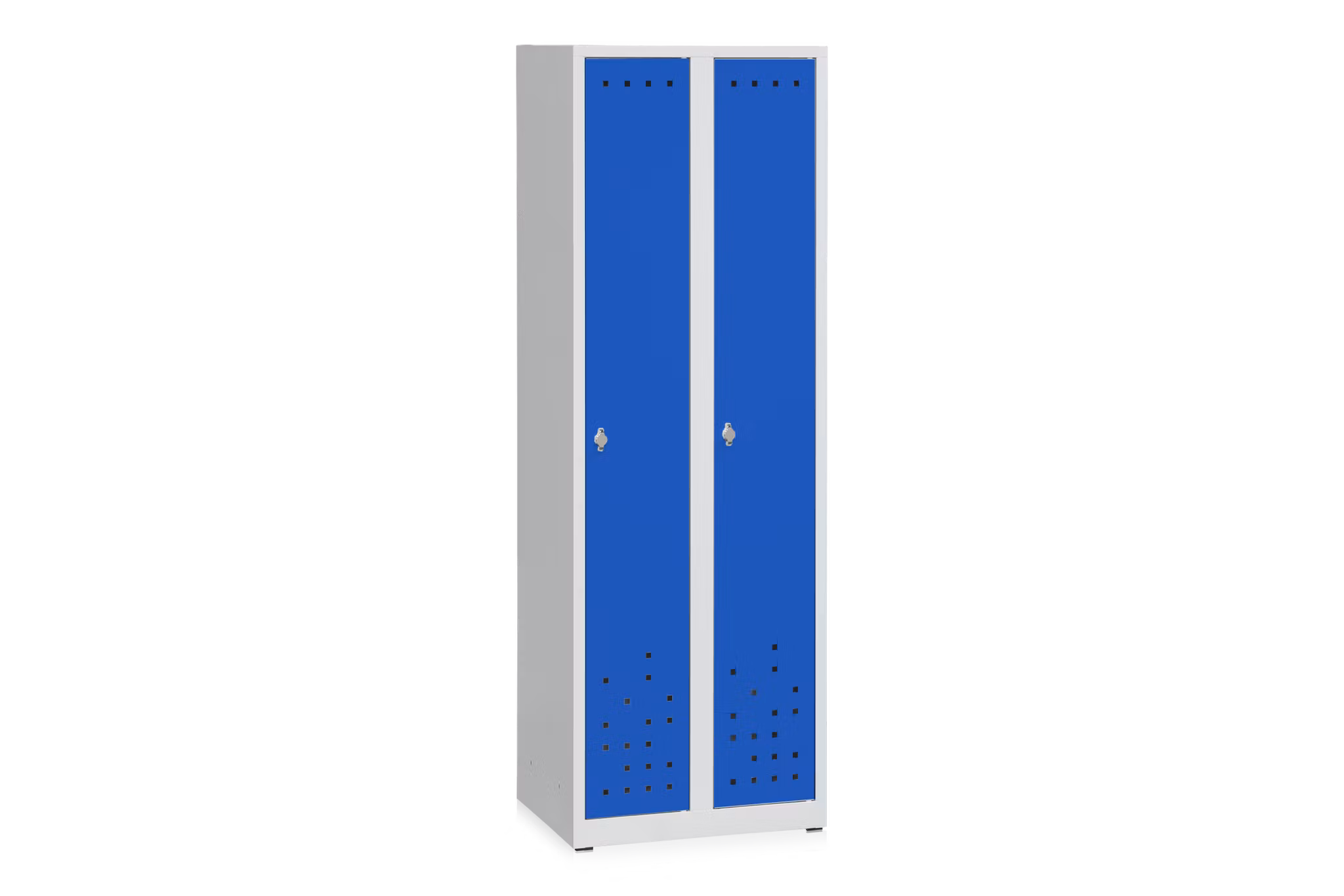 Klädskåp 2 dörrar bredd 600 mm blå och grå, 13111001-13