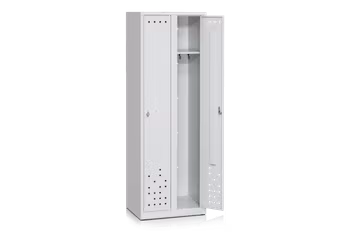 Klädskåp 2 dörrar bredd 600 mm grå, 13111001-33