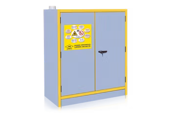 Kemikalieskåp 1200x1100x540 inkl bottentråg, en hylla, 4-660-4