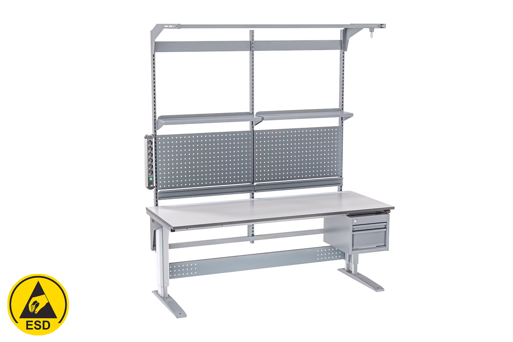 Arbetsbord  2000x800x24 mm ESD, 400-20080-17-800