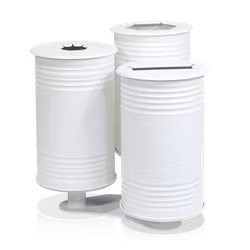 Avfallsbehållare Tin trippel vit, 13510-002-141
