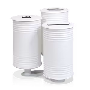 Avfallsbehållare Tin trippel vit, 13510-002-141