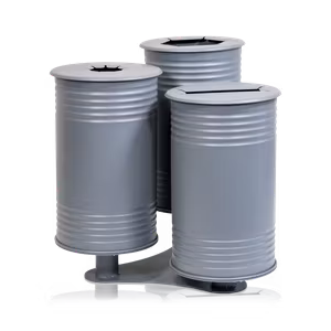 Avfallsbehållare Tin trippel grå, 13510-002-136