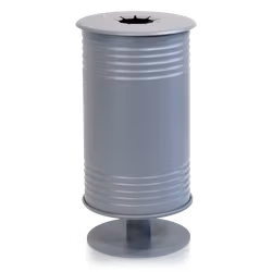 Avfallsbehållare för pant, med fot, grå, 3510-013-136