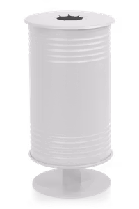 Avfallsbehållare för pant, med fot, vit, 13510-013-141