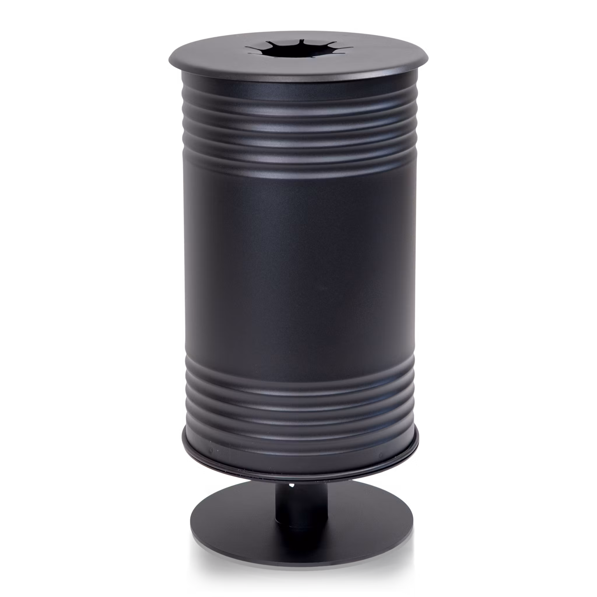 Avfallsbehållare för pant, med fot, svart, 13510-013-196