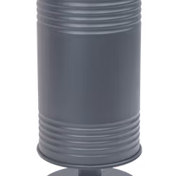 Avfallsbehållare brännbart, med fot, grå, 13510-015-136