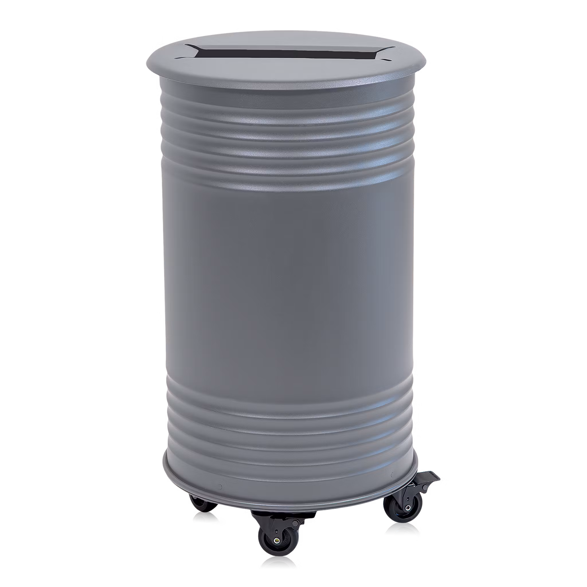 Avfallsbehållare papper, hjul, grå, 13510-017-136