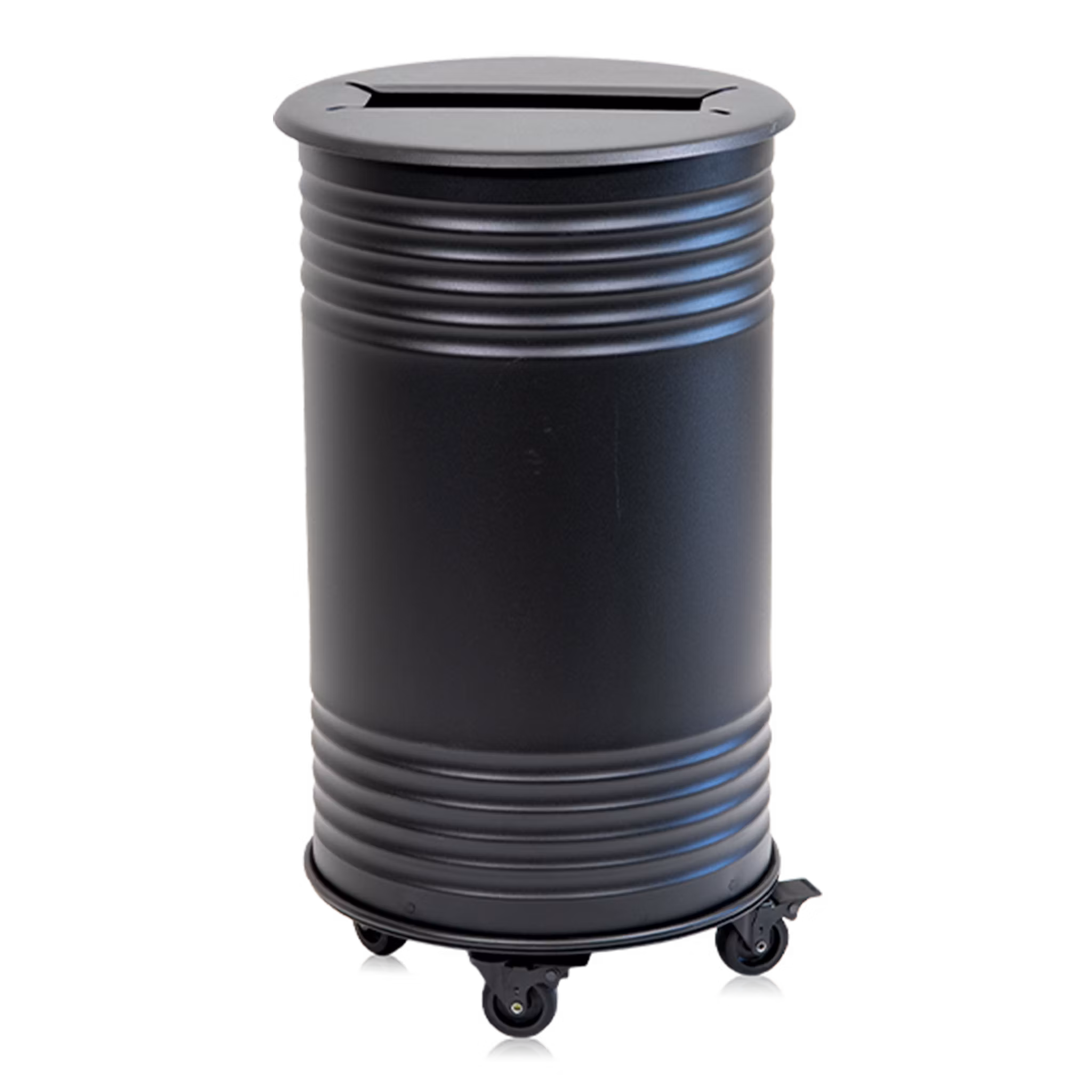 Avfallsbehållare papper, hjul, svart, 13510-017-196