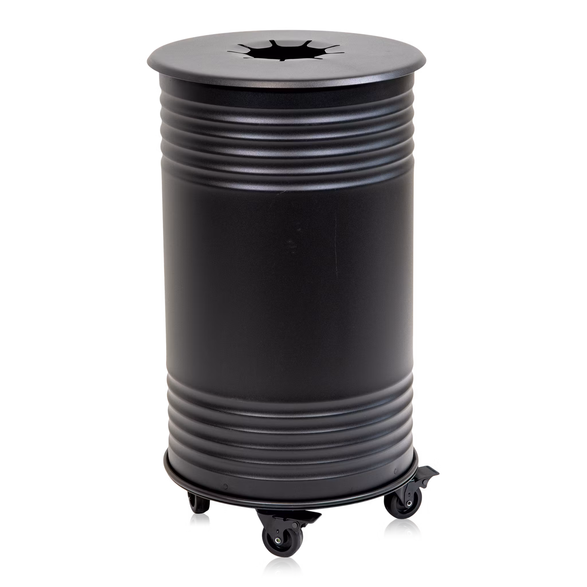 Avfallsbehållare pant, hjul, svart, 13510-016-196