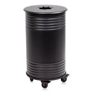 Avfallsbehållare pant, hjul, svart, 13510-016-196