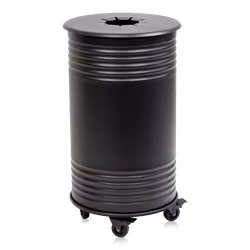 Avfallsbehållare pant, hjul, svart, 13510-016-196