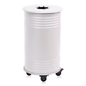 Avfallsbehållare pant, hjul, vit, 13510-016-141